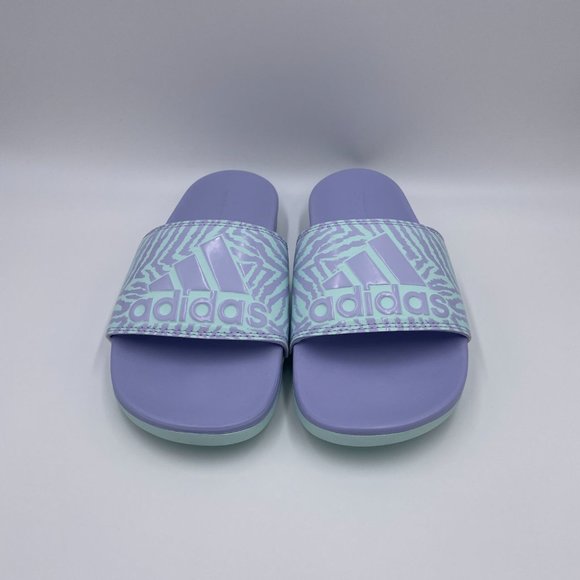 Adidas Adilette Comfort Violet / Mint Womens Slides - Picture 3 of 8